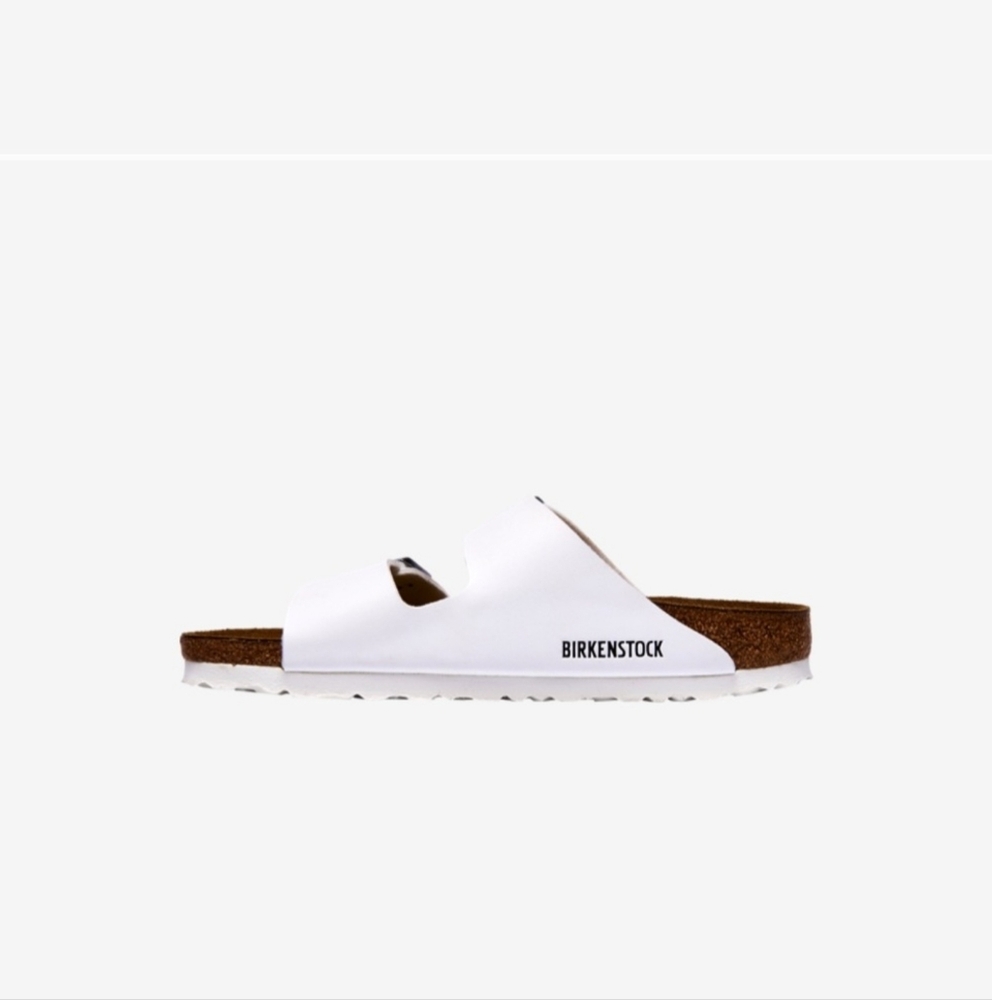 Birkenstock Women's White Slide Sandals - Picture 2 of 5